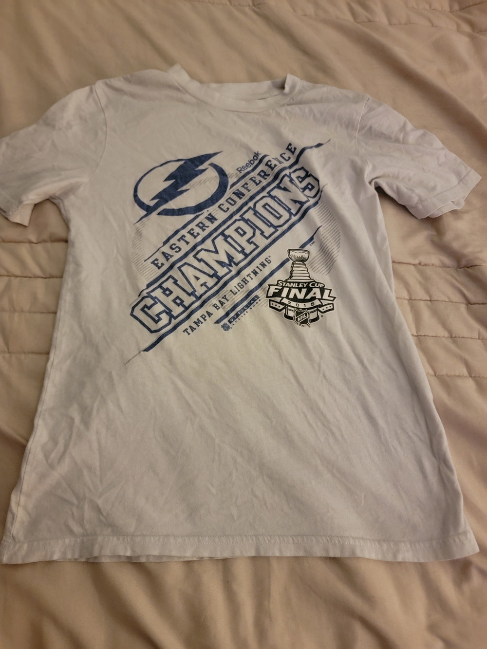 Reebok Tampa Bay Lightning White Eastern Conference Champions T-Shirt